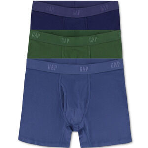GAP Men 3-Pk Cotton Stretch Boxer Briefs Navy Assorted Size L